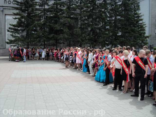 Парад выпускников НПО на площади им. Кирова в г. Иркутск